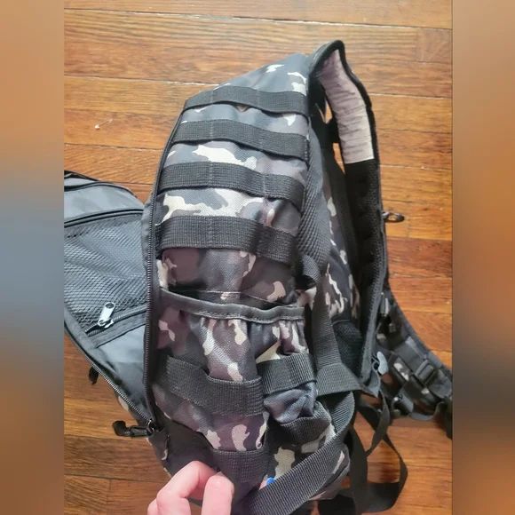 Papa Lils Tactical Diaper Bag Backpack Camo Dad Bag Changing Pad Organizer - Picture 5 of 8